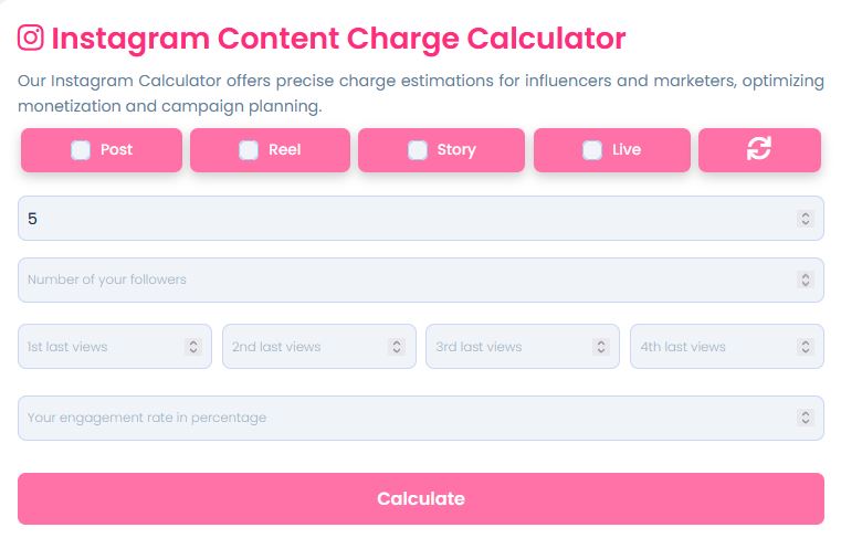 Instagram Engagement Calculator